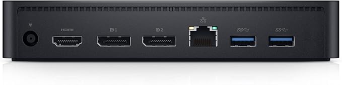 Dell Universal Dock - D6000S, Equipped with USB-C/USB-A PowerShare Options, Connect Upto Three 4K Displays, LED Indicator, Black