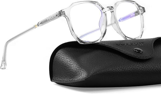 Blue Light Glasses for Men Women, 99% Blue Light Blocker, UV Protection. Ideal for Computer Use, Gaming, Reading.