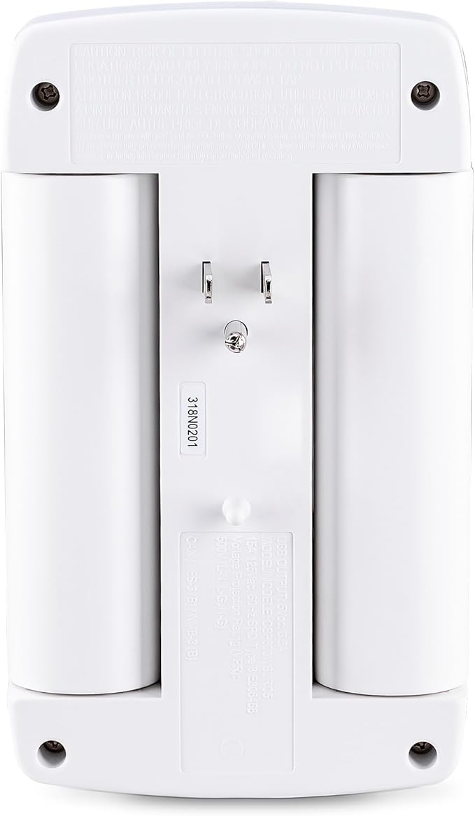 CyberPower CSP600WSURC5 Professional Surge Protector, 900J/125V, 6 Swivel Outlets, 1 USB-C Charge Port, Wall Tap Design, White, UL listed