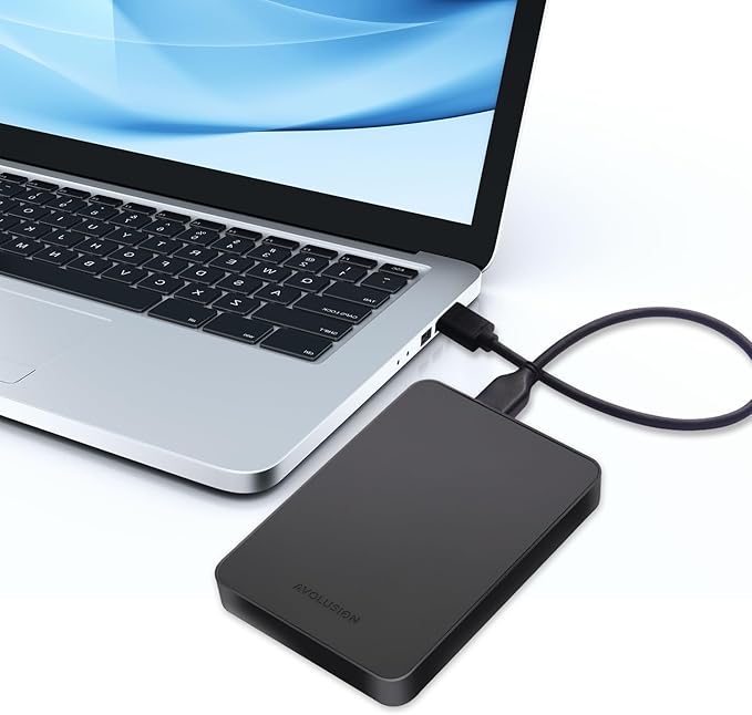 Avolusion Z2-S 1TB USB 3.0 Ultra Slim External Hard Drive/Pocket Drive (for Windows, MacOS, Xbox, PlayStation) (Renewed)