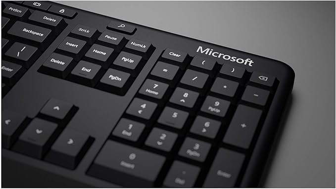 Microsoft LXM-00004 Wired Ergonomic Keyboard, Black