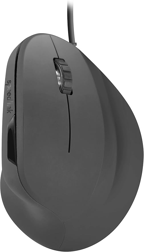 Speedlink PIAVO Ergonomic Vertical Mouse - Wired Ergonomic Vertical Mouse with USB Port for Office/Home Office, Black