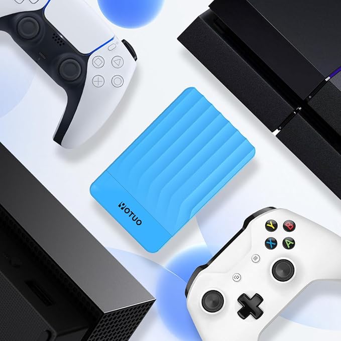 750GB Portable External Hard Drive Storage Expansion Mobile HDD USB 3.0 for PC, Mac, Desktop, Laptop, PS4, PS5, Xbox One X/S, Xbox 360, Xbox Series X/S, Office & Game (Blue)