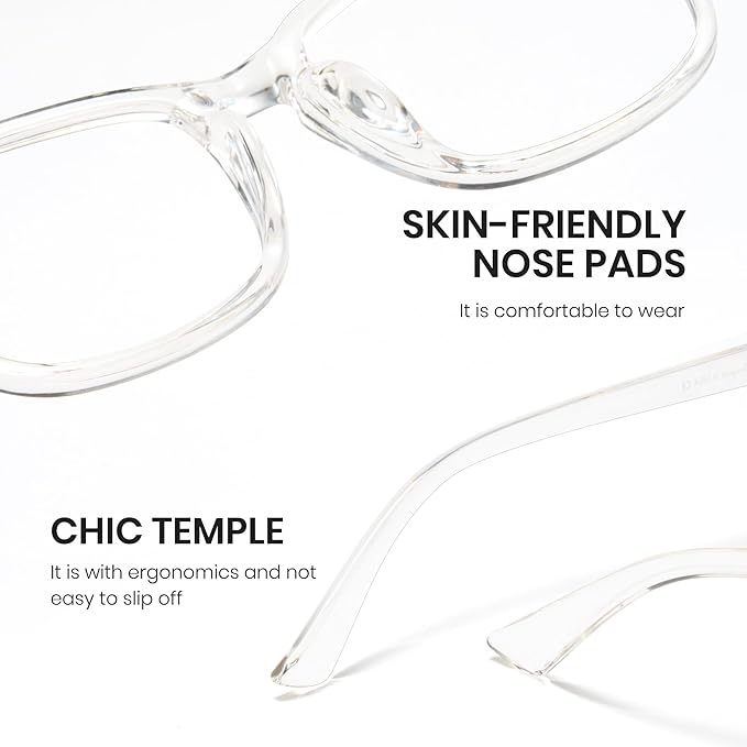 Cyxus Blue Light Glasses Men Women Reduce Eye Strain UV Blocking for Office Work Computer Screen 8082