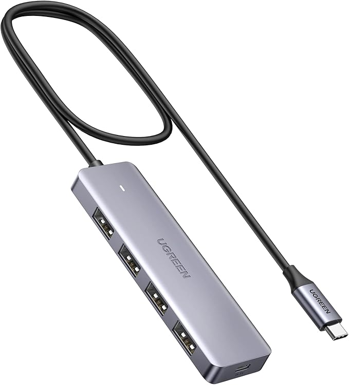 UGREEN USB C Hub - 4 Port USB 3.0 Powered Splitter for Laptops, MacBooks, iPads, Chromebooks, iPhones, Galaxy S23 & More, 2FT