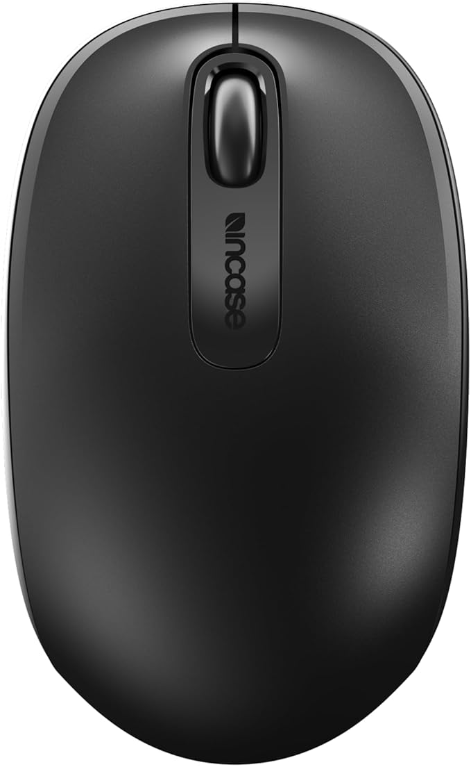 Incase Wireless Mobile Mouse 1850 – Designed by Microsoft – Compact, Comfortable, Right/Left Hand Use, 6-Month Battery Life, Nano Transceiver, Works with Mac/Windows 8/10/11 (Black)