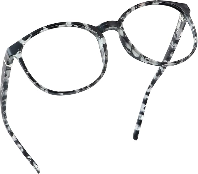 LifeArt Blue Light Blocking Glasses, Anti Eyestrain, Computer Reading Glasses, Gaming Glasses, TV Glasses for Women Men, Anti Glare (Gray, 3.25 Magnification)