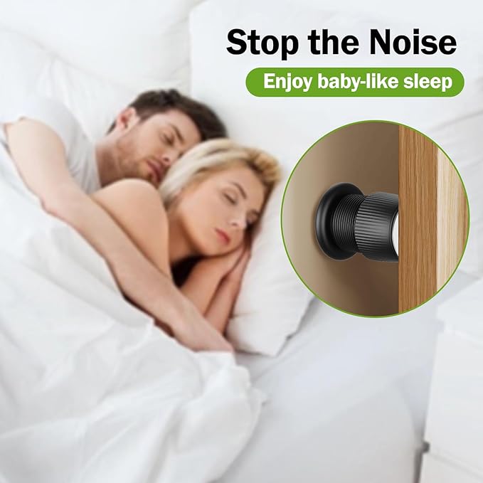 1.6-2.6 Inch Adjustable Bed Risers, Durable ABS & Anti Slip Bed Stoppers for Headboard, Suitable for Small Furniture Risers, Such As Table Risers, Chair Risers, Desk Leg Riser, Black 4 Pack