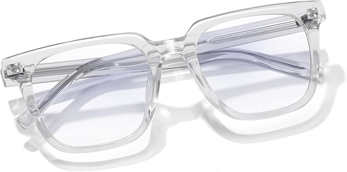 Oversized Square Blue Light Glasses for Woman Men fashion Reduce Eyestrain Protection for TV/Computer/Gaming