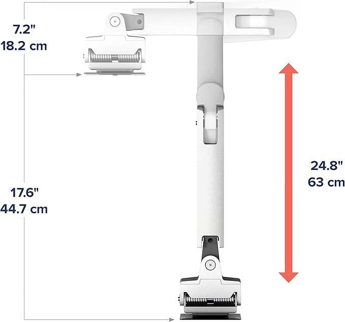 Ergotron – HX Single Ultrawide Monitor Arm, VESA Wall Mount – for Monitors Up to 49 Inches, 20 to 42 lbs, Less Than 8 Inch Display Depth – Standard Pivot, Polished Aluminum