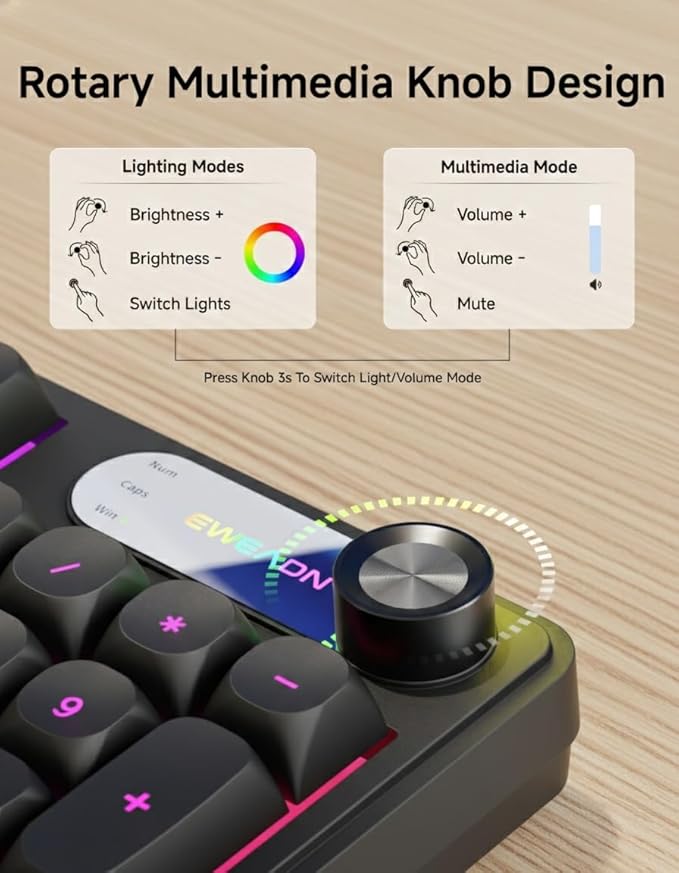 C98 Wired Keyboard and Mouse Combo, Wired Ergonomic Computer Keyboards with Wrist Palm, Double-Shot Keycaps, Silent RGB Backlight Quiet Keyboard for Windows/MAC/PC - Black