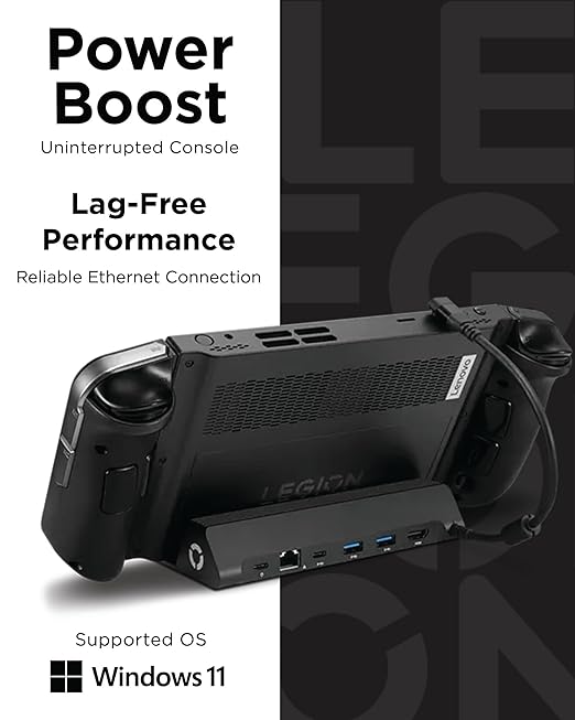 Legion Go USB-C Hub Dock for Legion Go – 6-in-1 Dock, Port Expansion, Charging, Video, Ethernet Support