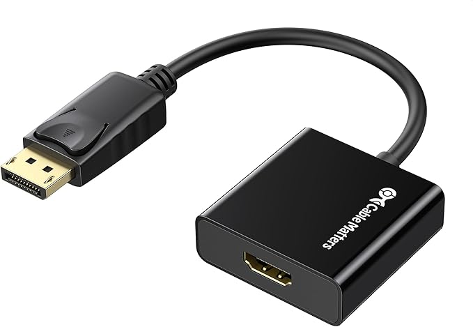 Cable Matters Active DisplayPort to HDMI Adapter (Active DP to HDMI Adapter) Supporting Eyefinity Technology and 4K Resolution