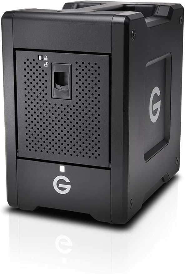 G-Technology 72TB G-Speed Shuttle Thunderbolt 3 with ev Series Bay Adapter - Transportable, 4-Bay RAID Storage Solution - 0G10816-1