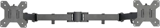 VIVO Black Fully Adjustable Dual Monitor Arm for Desk Mount Stand, Double Monitor Arm for 2 Screens up to 27 inches, PT-SD-AM02A