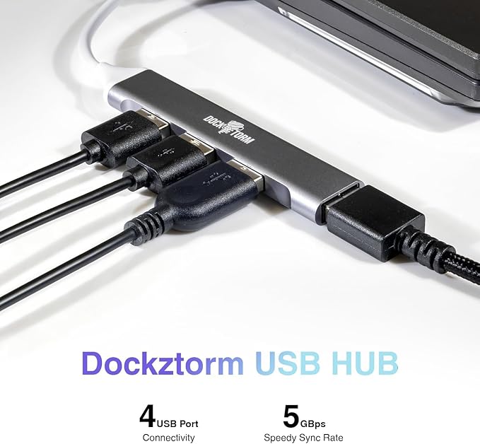 HP USB-C Essential Dock G5 – Multiport Docking Station with USB-C, HDMI, DisplayPort, Ethernet, Includes Dockztorm Dock