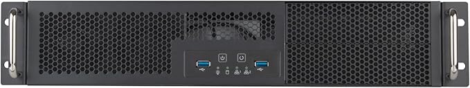 2U rackmount Server Chassis with Dual 5.25" Drive Bays, 3.5" HDDx2 and 2.5" HDDx1, Support M-ATX, ITX M/B, PS2/2U single/2u redundant PSU,USB 3.0x2