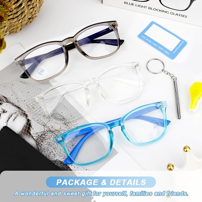 NZKNP Blue Light Glasses for Woman Men,Blue Light Blocking Glasses,Clear Glasses