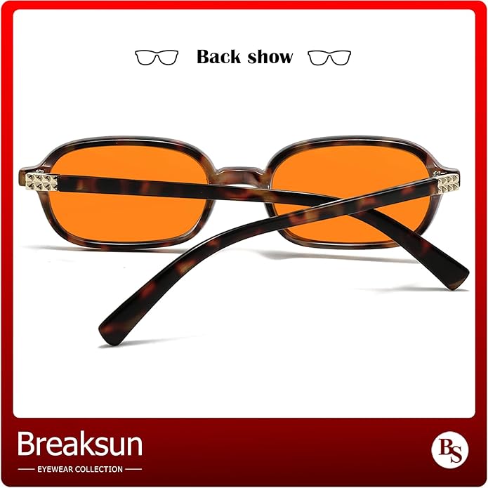 Retro Rectangle Glasses for Women Men Small Square Blue Light Blocking Glasses Vintage Eyeglasses