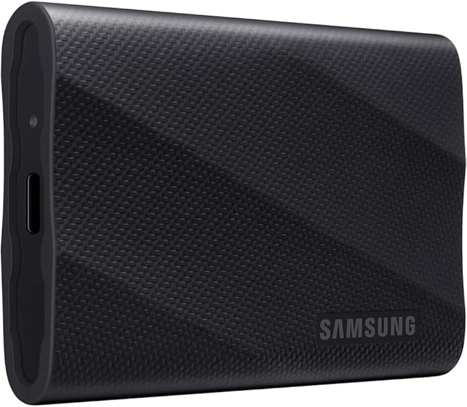 Samsung MU-PG4T0B/AM T9 4TB Portable SSD, USB 3.2 Gen 2x2 2,000 MB/s Speed, Black Bundle with Hard Shell Case & Converter Adapter Type C Adapter, Type-C USB C Female to USB2.0 USB 2.0 A Male