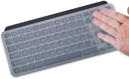 Keyboard Cover for Logitech MX Keys Mini Wireless Illuminated Keyboard, Logitech MX Keys Mini Silicone Keyboard Skin Protector, Clear