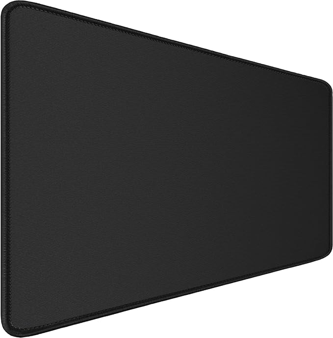 Extra Large Mouse Pad 31.5 x 11.8 in, Gaming Mousepad with Stitched Edges, Premium Microfiber Cloth Surface, Waterproof Non-Slip Base Keyboard Desk Mat for Home Office Gaming, Black