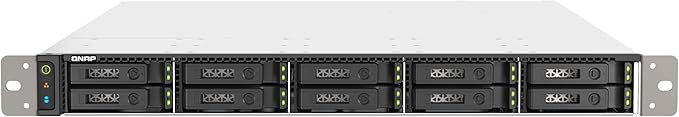 QNAP TS-h1090FU-7302P-128G-US 10 Bay Dual-Processor 1U rackmount U.2/U.3 NVMe All-Flash NAS Built for Latency-Sensitive File Servers, virtualized workloads, Data Centers, and 4K/8K Streams