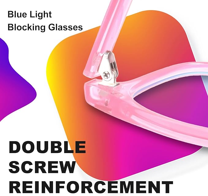 VISOONE Blue Light Blocking Glasses Square with Anti Computer Glare for Gaming Women and Men MONTANA