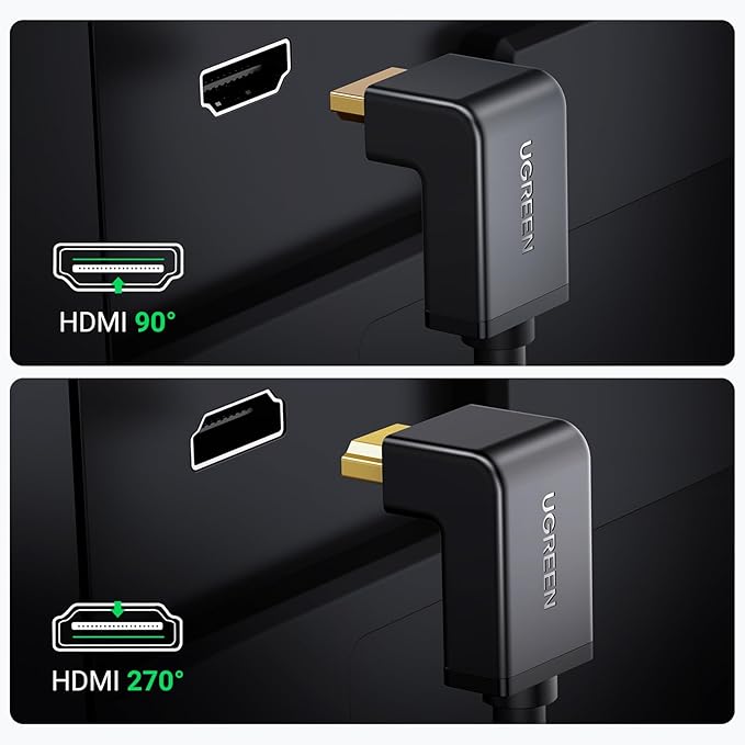 UGREEN NAS DH4300 Plus 4-Bay Desktop NAS,Network Attached Storage (Diskless) Bundle with HDMI Cable Right Angle 4K 90 Degree HDMI Cord 6.6 FT
