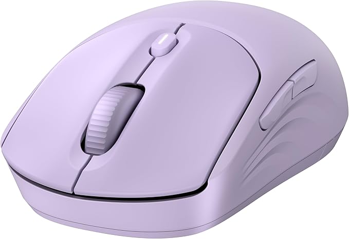 HP 400 Quiet Wireless Mouse, Dual Bluetooth & 2.4GHz, Soft Silicone, Quiet Clicks, Microsoft Wheel, 24-Month Battery, 6000 DPI, Ambidextrous, Eco-Friendly Design, Multi-OS, Purple