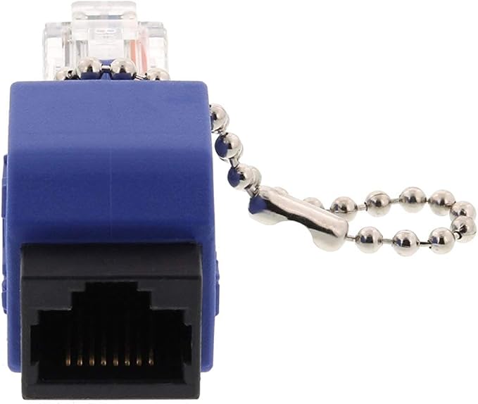 Networx T1 / E1 / PRI Crossover Adapter - RJ45 Male to Female - Converts Ethernet Patch Cable to Telecom Crossover - for Router Labs and Legacy Muxes