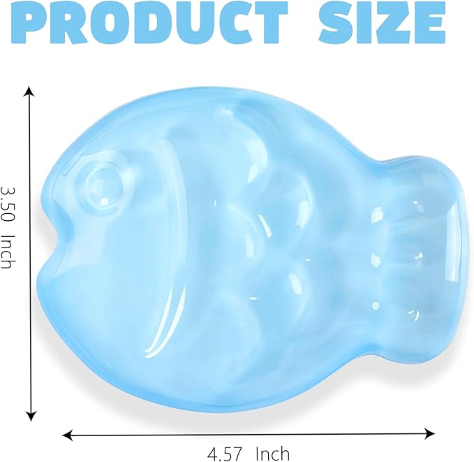 Gel Wrist Rest for Mouse Cute Clear Cool Mouse Wrist Rest Transparent Ergonomic Blue Ocean Fish Elbow Pad Cushion Silicone Non-Slip Mouse Wrist Pad for Computer Keyboard Gaming Home Office Hand Pillow