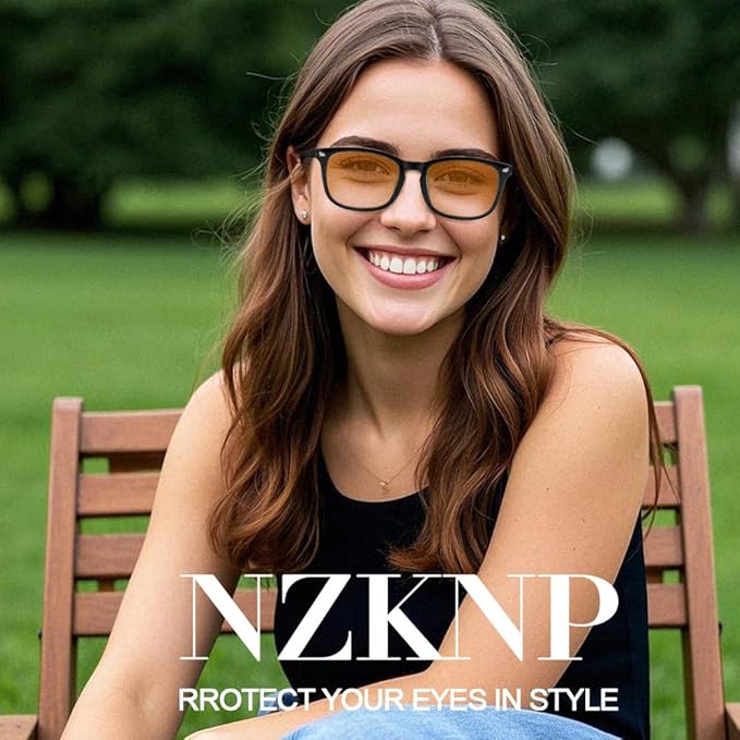 NZKNP Blue Light Glasses for Woman Men,Blue Light Blocking Glasses,Clear Glasses