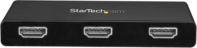 StarTech.com 3-Port USB-C Multi-Monitor Adapter, USB Type-C to 3x HDMI MST Hub, Triple 1080p 60Hz HDMI Laptop Display Extender / Splitter, Extra-Long Built-In Cable, Windows Only (MSTCDP123HD)