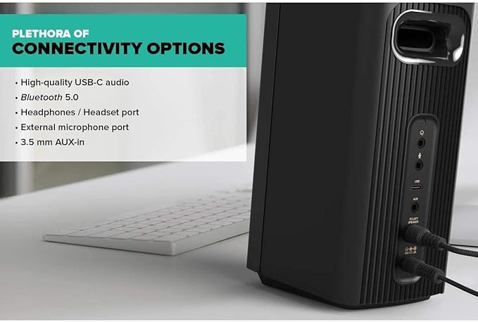 Creative Labs T60 Compact 2.0 Desktop Speaker System, Black