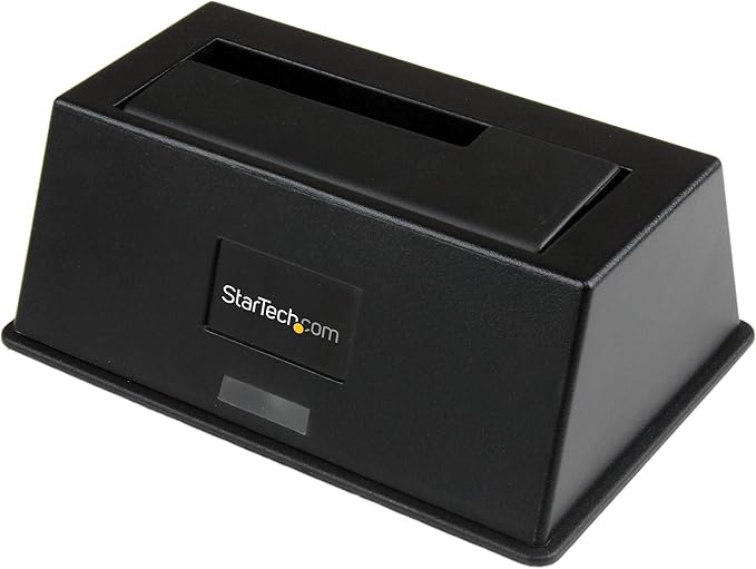 StarTech.com Single Bay USB 3.0 to SATA Hard Drive Docking Station, USB 3.0 (5 Gbps) Hard Drive Dock, External 2.5/3.5" SATA I/II/III HDD/SSD Docking Station, Top-Loading Hard Drive Bay (SDOCKU33BV)