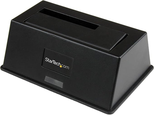 StarTech.com Single Bay USB 3.0 to SATA Hard Drive Docking Station, USB 3.0 (5 Gbps) Hard Drive Dock, External 2.5/3.5" SATA I/II/III HDD/SSD Docking Station, Top-Loading Hard Drive Bay (SDOCKU33BV)