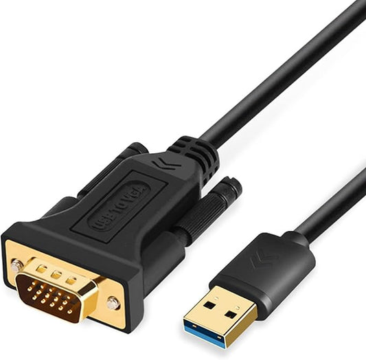 USB 3.0 to VGA Adapter Cable, 10FT, Compatible with Mac OS, Windows, Monitor, Projector, TV, 1080P Display Video Adapter/Converter Cord