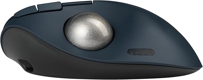 Kensington TB550 Wireless Trackball Mouse, Thumb Operated, Rechargeable, Ergonomic Design (K72196WW), Black
