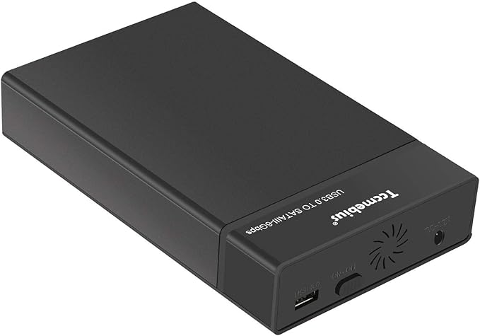 USB 3.0 External Hard Drive Enclosure for 2.5 3.5 Inch SATA I/II/III HDD SSD Up to 20TB, 3.5'' Tool-Free HDD Docking Station, Support UASP, Automatic Sleep Function (TCC-S863)