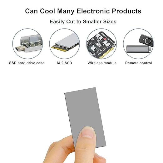 Thermalright Thermal Pad 2.5mm 12.8 W/mK, 120x20x2.5mm, Non Conductive Highly Efficient Heat Resistance, Odyssey Silicone Thermal Pads for PC PS5 PS4 Laptop Heatsink GPU/CPU/SSD/IC/VRAM/LED Cooler