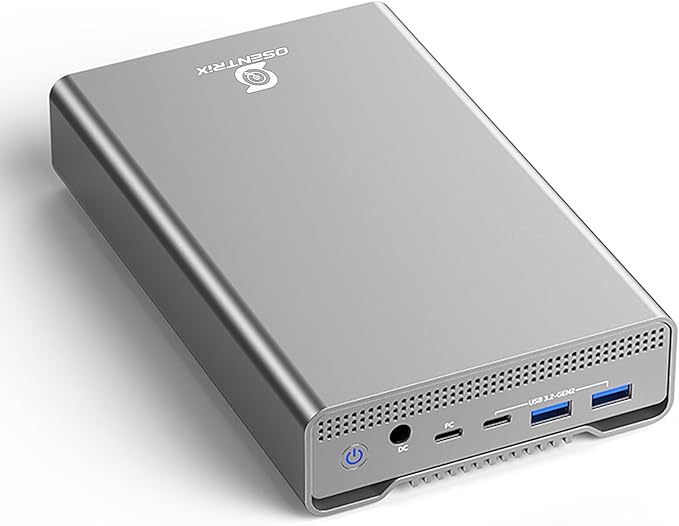 GX100 14TB USB 3.2 Gen 2 USB-C External Hard Drive with USB Hub for Windows or MacOS Desktop PC/Laptop - 2 Year Warranty