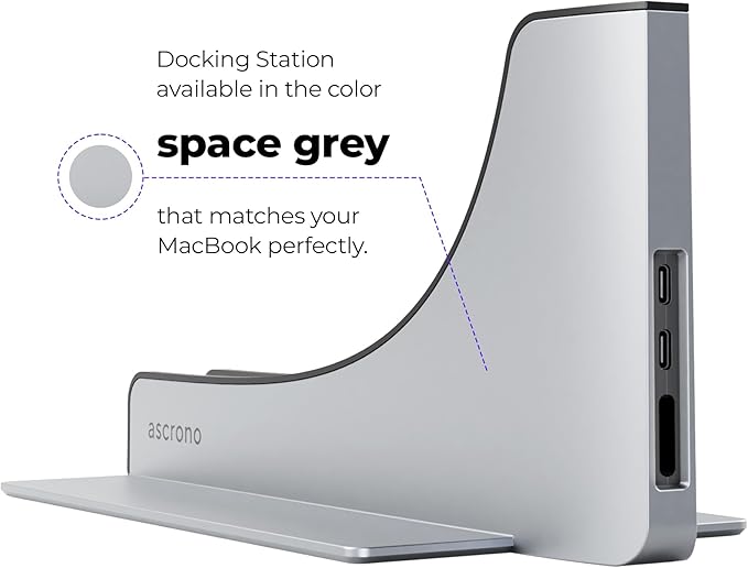 Dock for 14" Apple MacBook Pro - Docking Station - Connect Dual Displays w/Two Thunderbolt 4 USB-C Ports - Mac Docking Station Hub for MacBook Pro 14" (M1,M2,M3,M4,M5 Base/Pro/Max 2021-2026)
