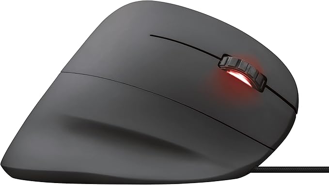 Trust Gaming GXT 144 Rexx Vertical Ergonomic Gaming Mouse, 250-10,000 DPI, 6 Buttons, Black