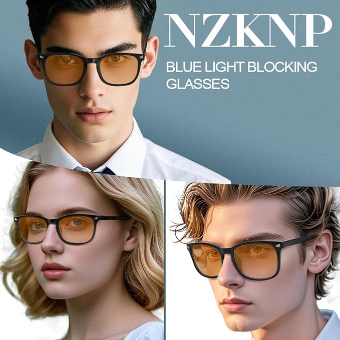 NZKNP Blue Light Glasses for Woman Men,Blue Light Blocking Glasses,Clear Glasses