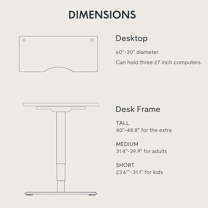 FlexiSpot E6 Bamboo 3-Stage Dual Motor 60 x 30 Electric Standing Desk Sit Stand Up Desk, Holds 220 lbs, Adjustable Height w/ Memory Presets, Solid Bamboo Curved Desktop & White Frame, Ships in 2 Boxes