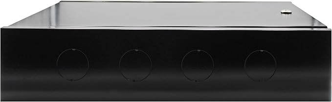Electriduct 2U Wall Mount Rack Enclosure Network Cabinet Solid Door Black Powder Coated Steel with Lock