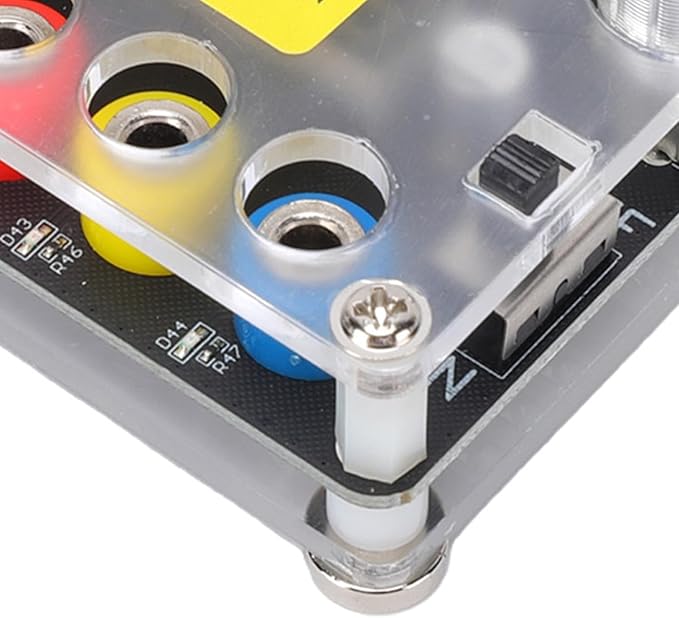 Hilitand Power Supply Expansion Board, Acrylic Enclosure with 6 USB Ports and Adjustable Voltage, for Network Communication Devices and Low Power Modules