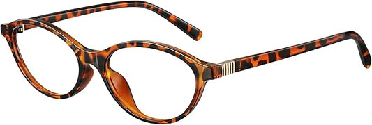 Blue Light Glasses for Woman - Fashion Small Oval Frame Blue Light Blocking Glasses for Gaming/Cumputer