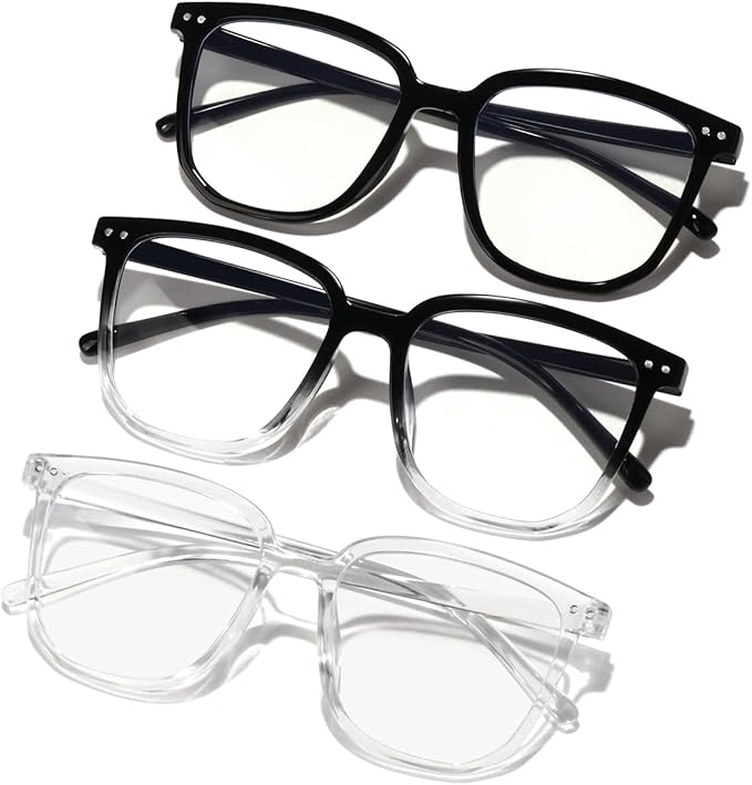 Blue Light Blocking Glasses for Women Men,Fashion Square Blue Blockers Glasses,Computer/TV/Phones/Gaming Glasses